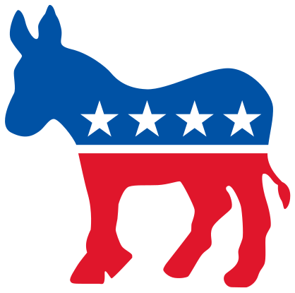 Democrat Donkey Printed Color Sticker