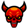 Demon Skull Head Logo Sticker