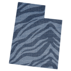 Denim  Tiger Skin Print Utah State Sticker