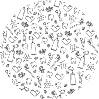Dental Care Seamless Pattern Sticker