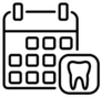 Dentist Reception Day Icon Sticker