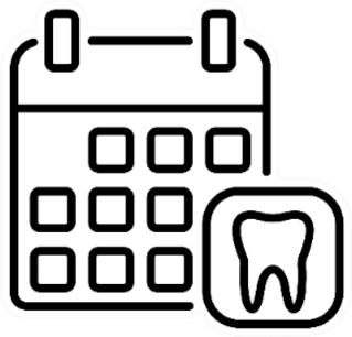 Dentist Reception Day Icon Sticker