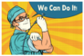 Dentist We Can Do It Pop Art Retro Illustration Sticker