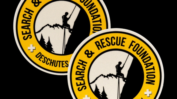 Deschutes County Search & Rescue Custom Circle Stickers