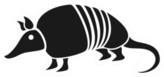 Design Of Armadillo Icon Sticker