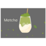 Design Of Matcha Latte Sticker