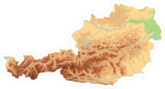 Detailed Austria Map Sticker