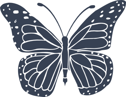 Detailed Butterfly Sticker