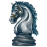 Detailed Chess Knight Sticker
