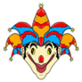 Detailed Clown Face Sticker