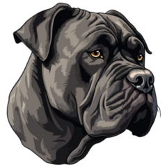 Detailed Corso Face Sticker