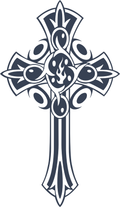 Detailed Cross Sticker