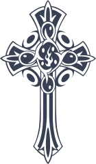 Detailed Cross Sticker