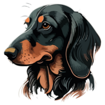 Detailed Dachshund Sticker