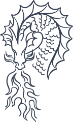 Detailed Dragon Blowing Fire Sticker