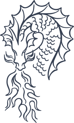 Detailed Dragon Blowing Fire Sticker