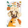 Detailed Floral Poodle Sticker