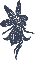 Detailed Flower Fairy Sticker