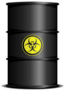 Detailed Illustration Of A Bio Hazard Waste Barrel Sticker