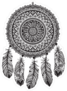 Detailed Indian Dream Catcher Sticker