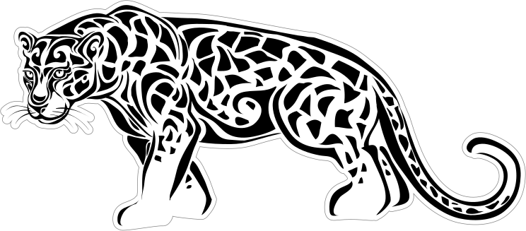 Detailed Jaguar Sticker