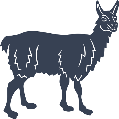 Detailed Llama Sticker
