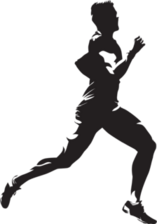 Detailed Male Runner Sticker