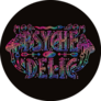 Detailed Ornamental Psychedelic Mushroom Lettering Sticker