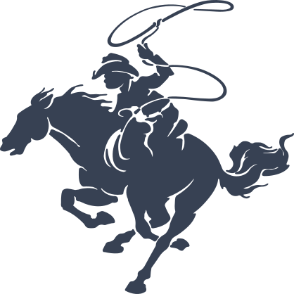 Detailed Rodeo Cowboy With Lasso Sticker