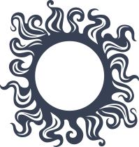 Detailed Sun Sticker