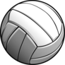 Detailed Volleyball Ball Illustration Sticker