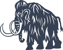 Detailed Woolly Mammoth Dinosaur Sticker