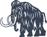 Detailed Woolly Mammoth Dinosaur Sticker