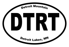 Detroit Mountain Oval Sticker