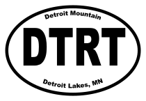 Detroit Mountain Oval Sticker