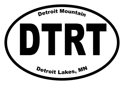 Detroit Mountain Oval Sticker