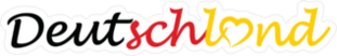 Deutschland Logo Text Sticker
