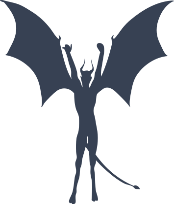 Devil Cheering Sticker