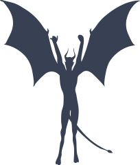 Devil Cheering Sticker