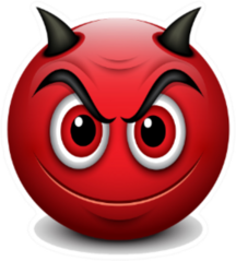 Devil Emoticon Sticker