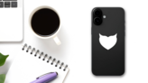 Devil Heart Sticker on a Phone (New) example
