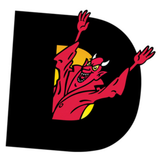 Devil On Letter D Sticker