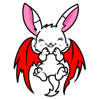 Devil Rabbit Mascot Sticker