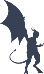 Devil With Wings Sticker