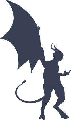 Devil With Wings Sticker