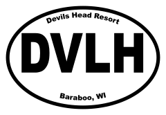Devils Head Resort Oval Sticker