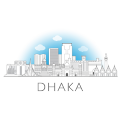 Dhaka, Bangladesh Sticker