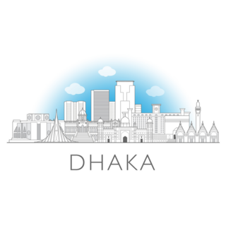 Dhaka, Bangladesh Sticker