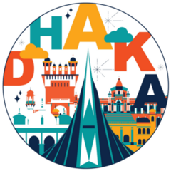 Dhaka Circle Sticker