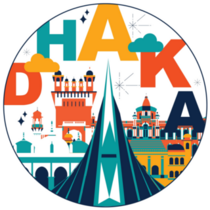 Dhaka Circle Sticker
